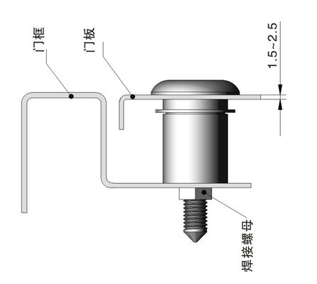 Door Cylindrical Zinc Alloy Lock Industrial Electric ISO Certificate